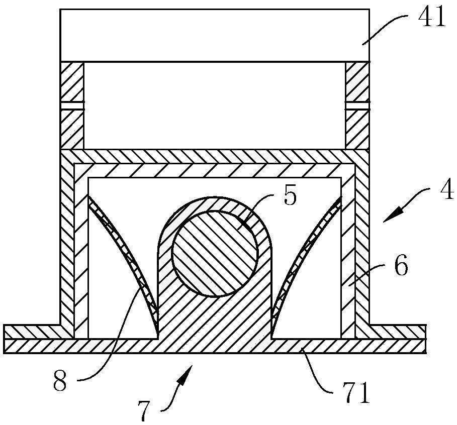 Deviation rectifying device of coal mine belt conveyor