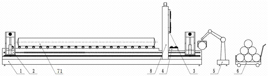 Single-crystal bar disconnection cutting equipment