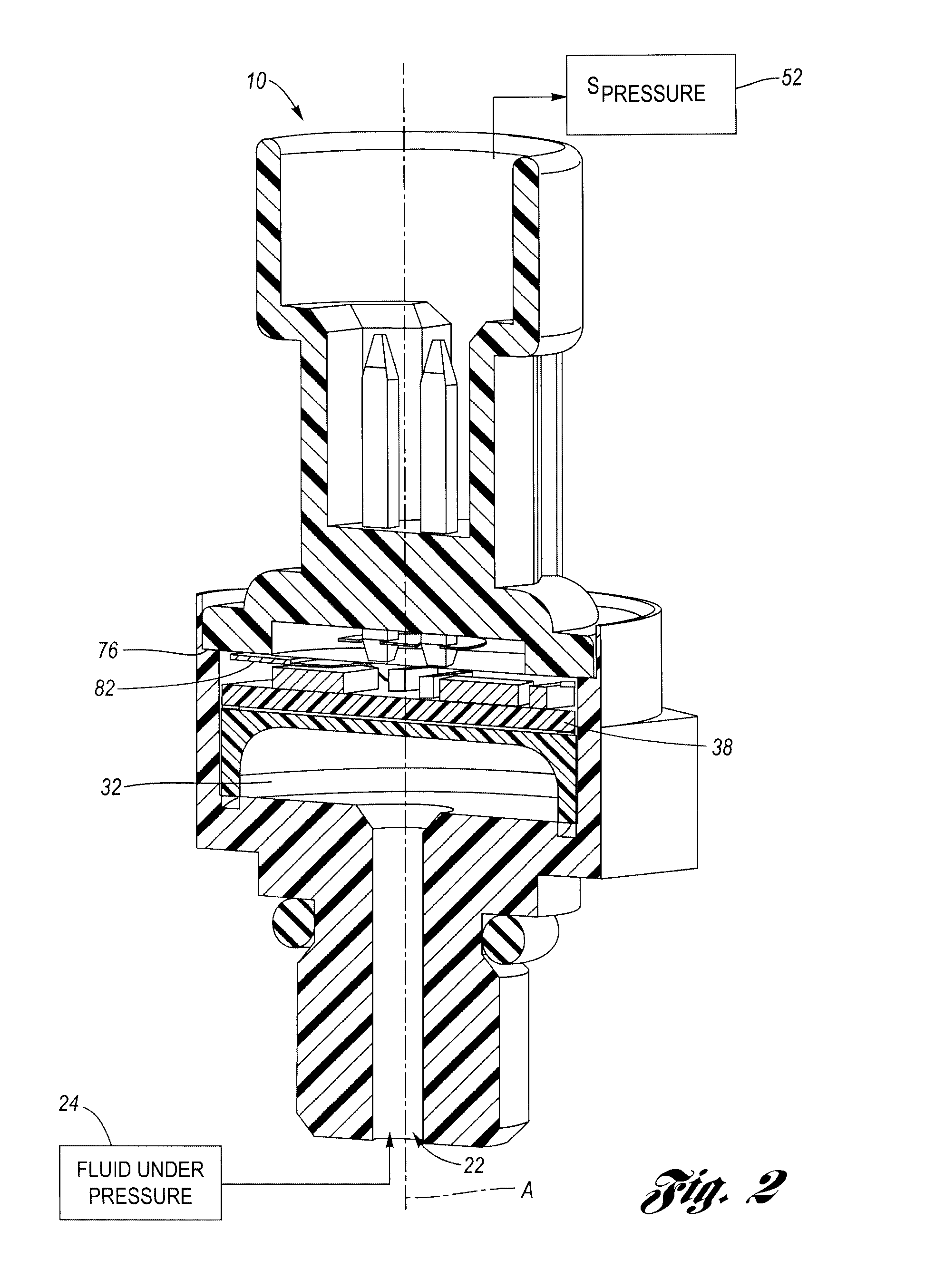 Capacitive pressure sensor