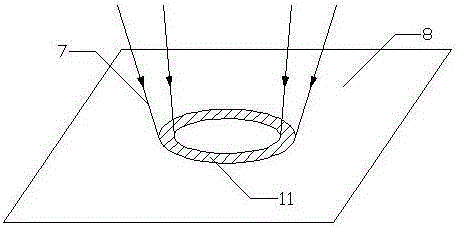 A method for processing small holes in carbon fiber composite materials by ring pulse laser