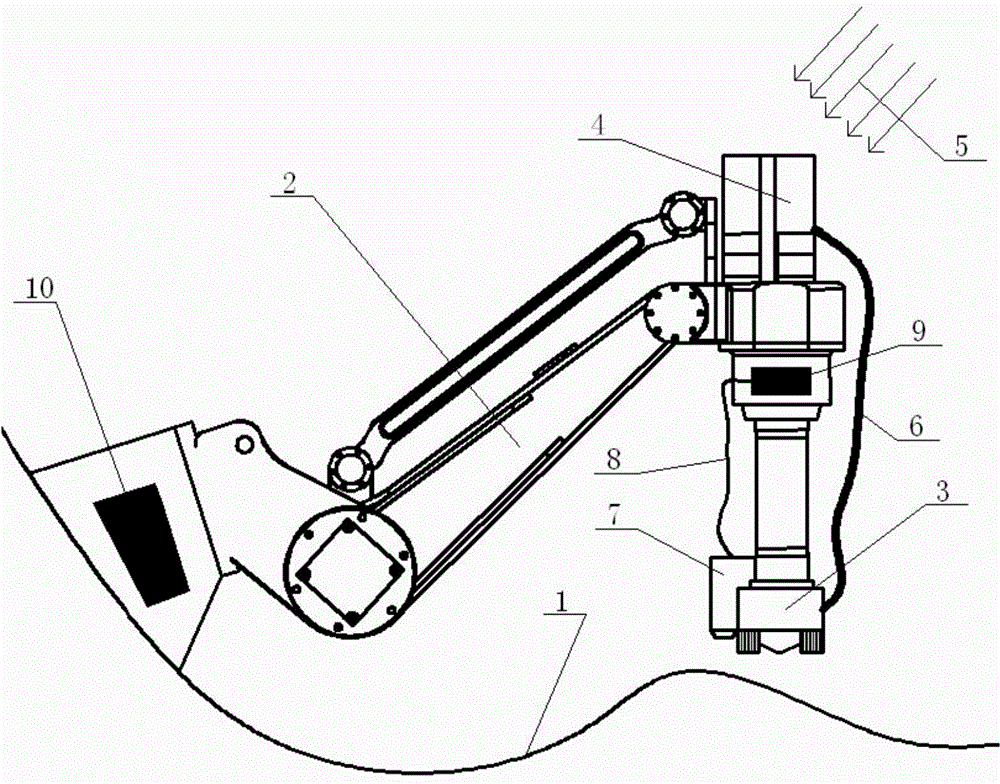 Space complex environment oriented multi-degree of freedom 3D printer and printing method