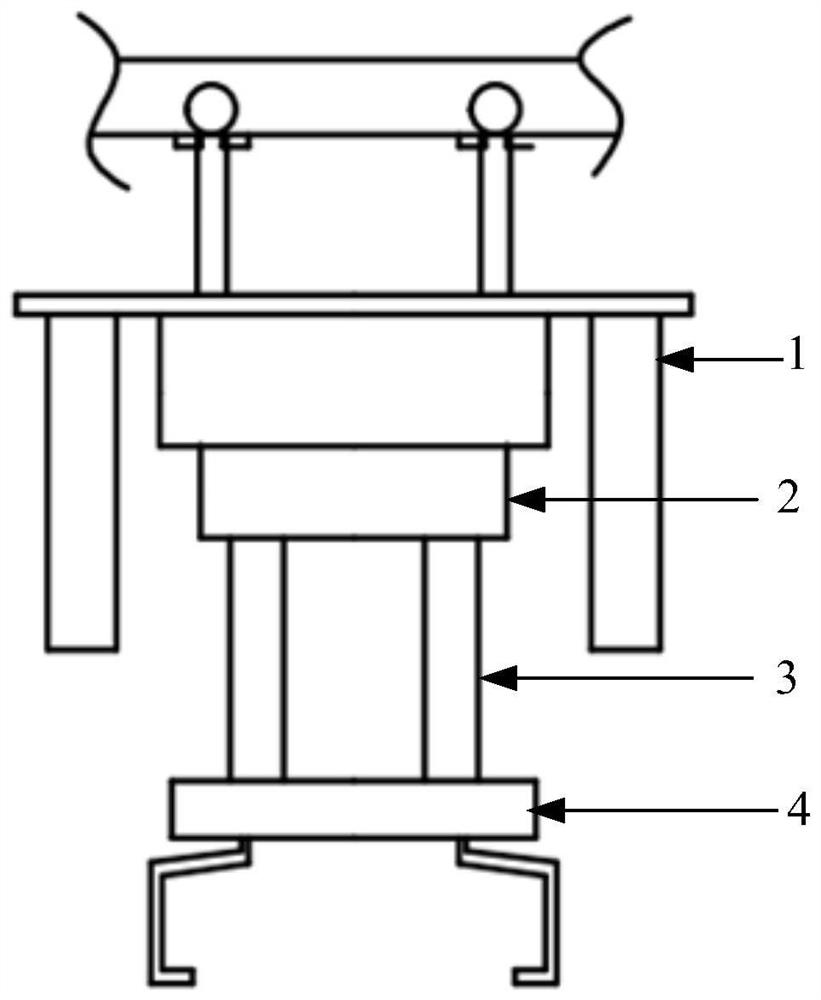 Method and system for controlling lifting mechanism of air transport vehicle