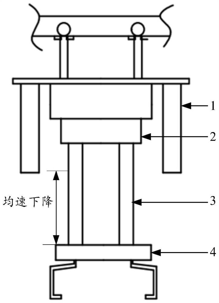 Method and system for controlling lifting mechanism of air transport vehicle