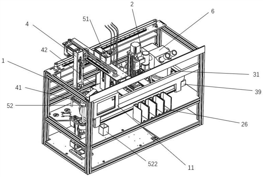 Full-automatic slide making, dyeing and reading all-in-one machine