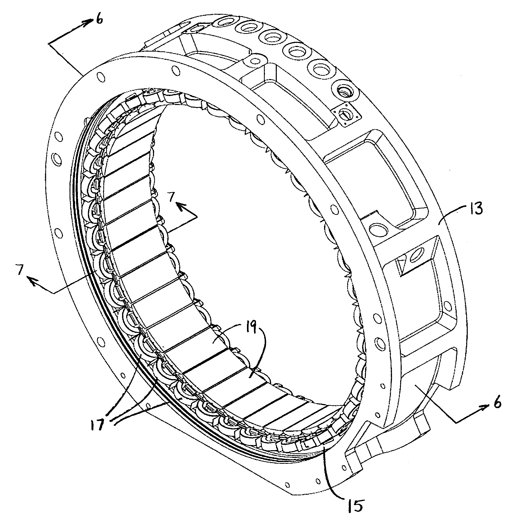 Attachment for a magnetic structure