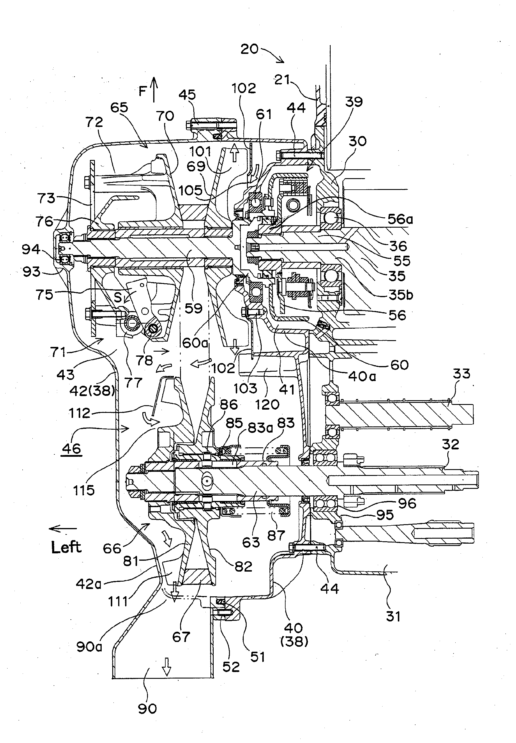 V-belt type continuously variable transmission