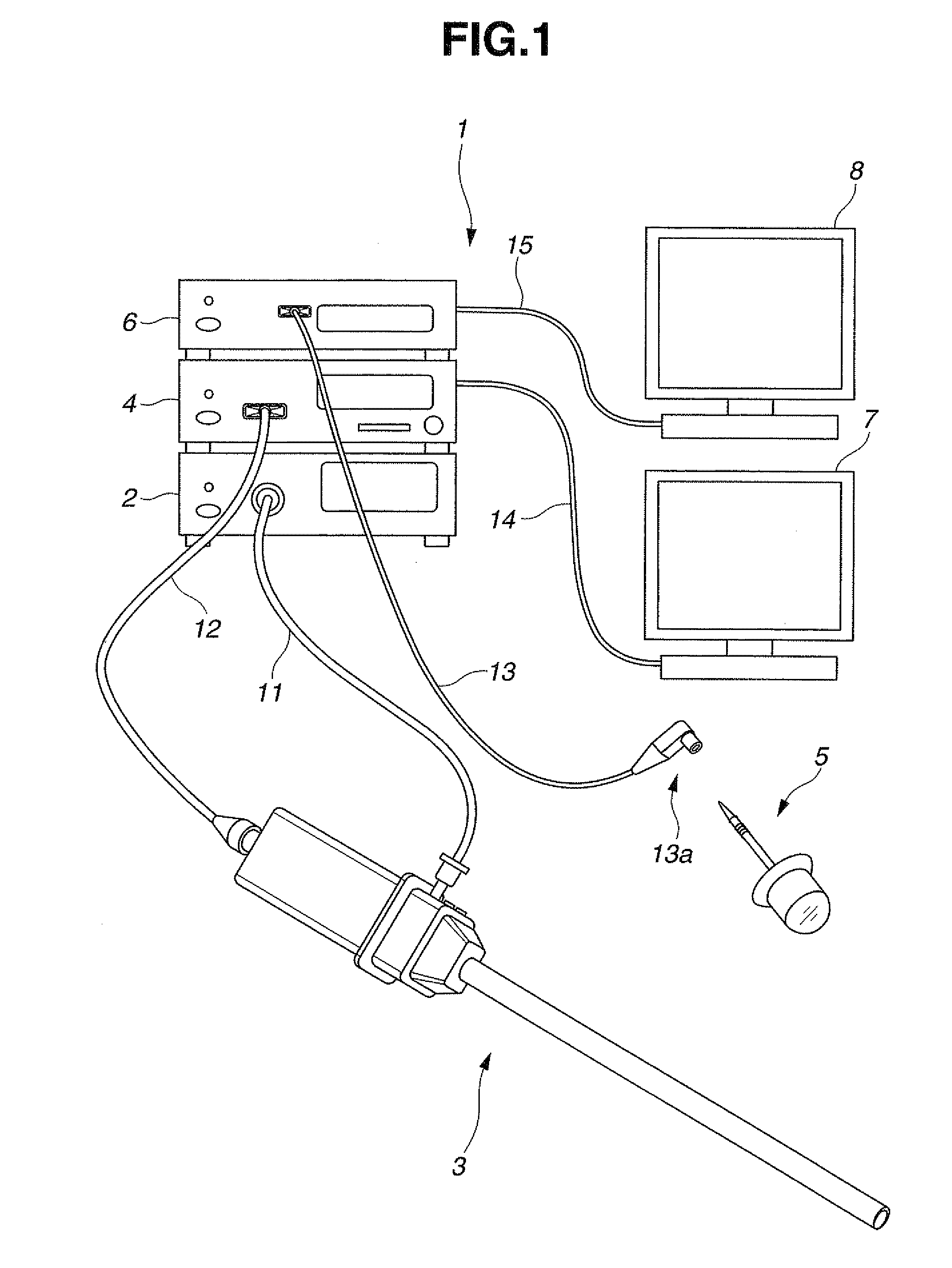 Endoscope system, camera set on body cavity inner wall and method of setting the camera set on body cavity inner wall on inner surface of body cavity wall