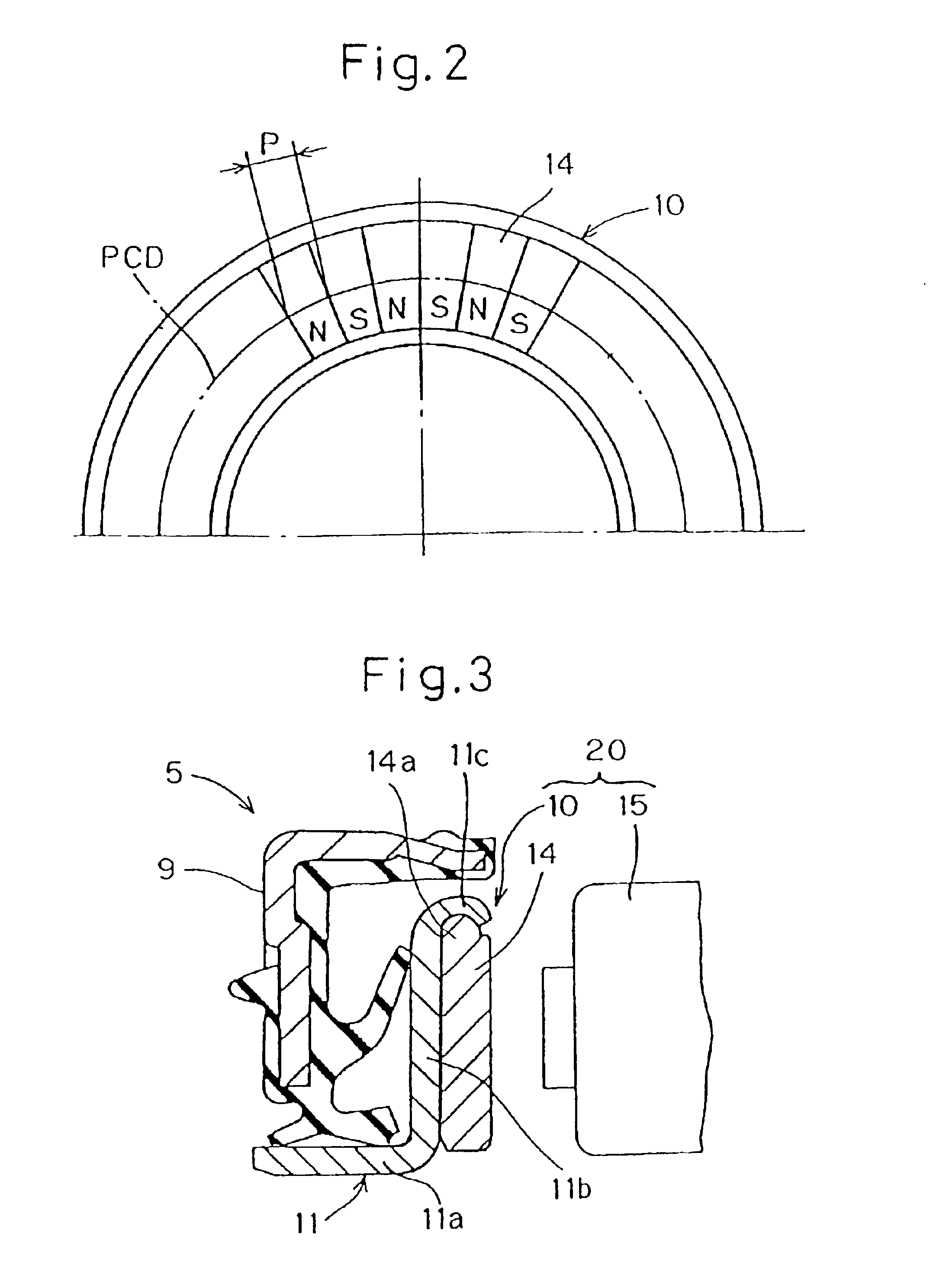 Magnetic encoder and wheel bearing assembly using the same