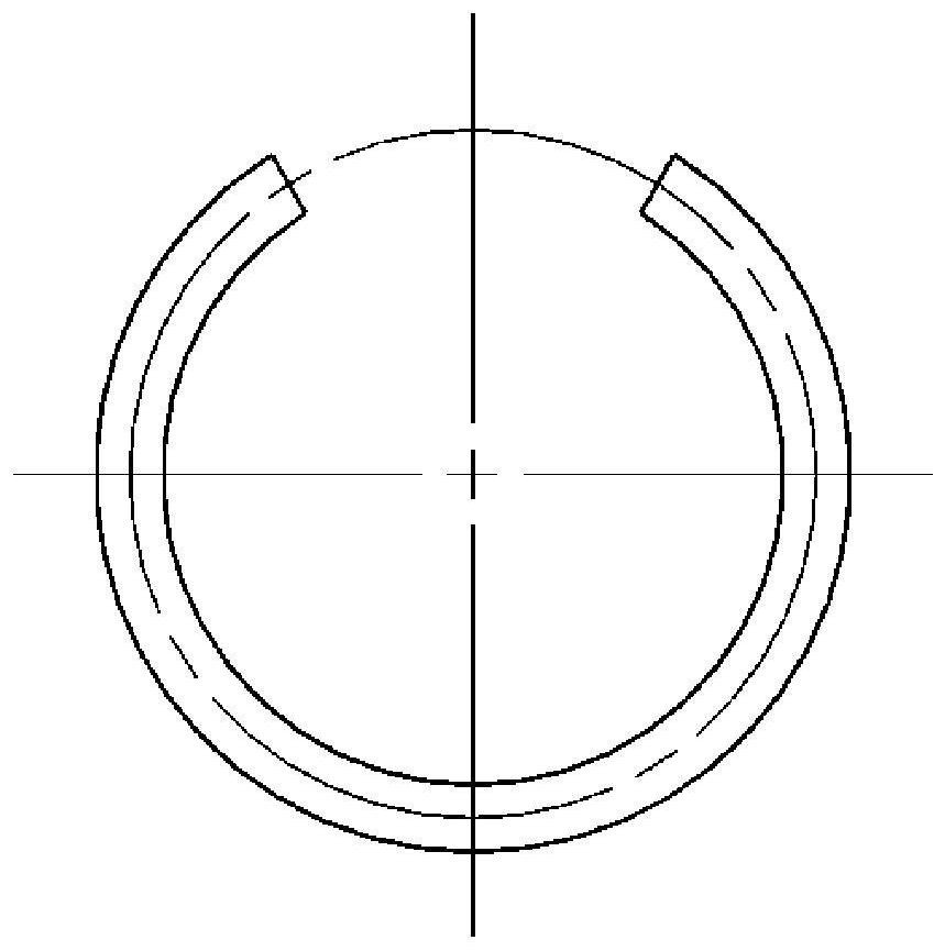 An installation tool for automatic guiding and limiting of steel wire retaining ring for holes