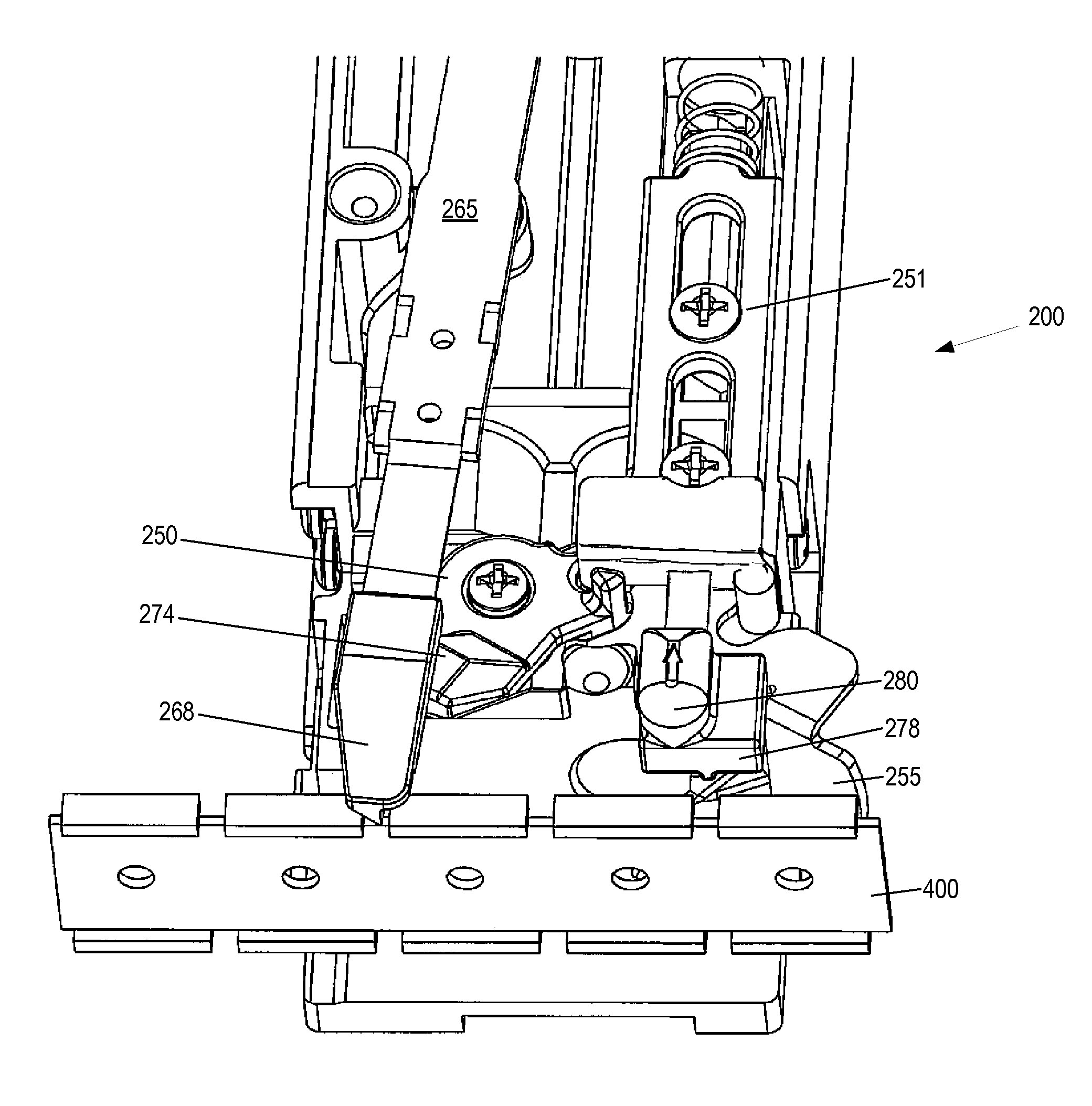 Screwstrip advance mechanism and feeder for a power screwdriver