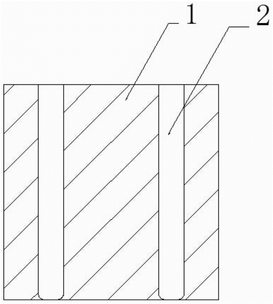 A cement-based composite self-insulating high-strength energy-saving block