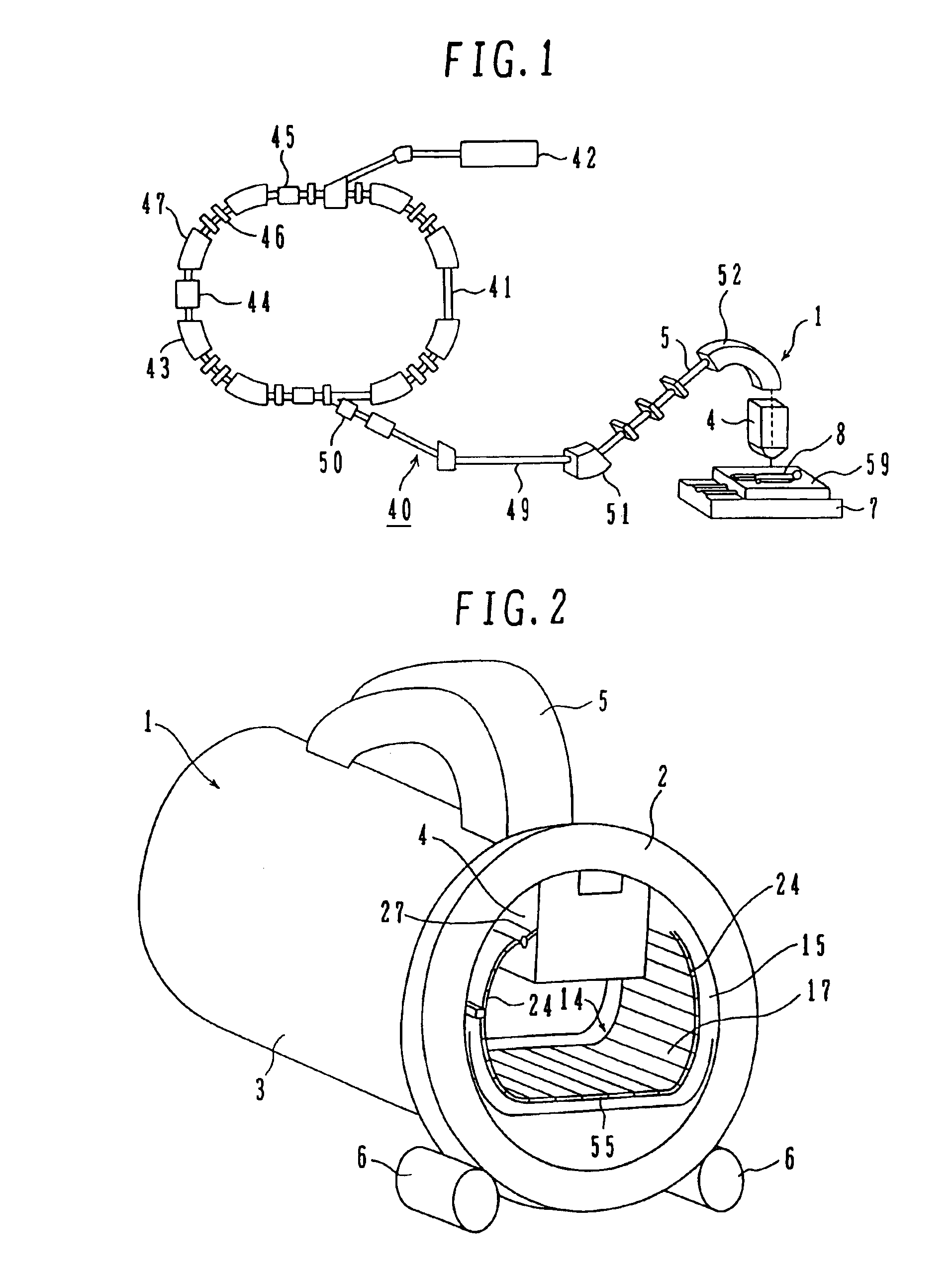 Medical particle irradiation apparatus