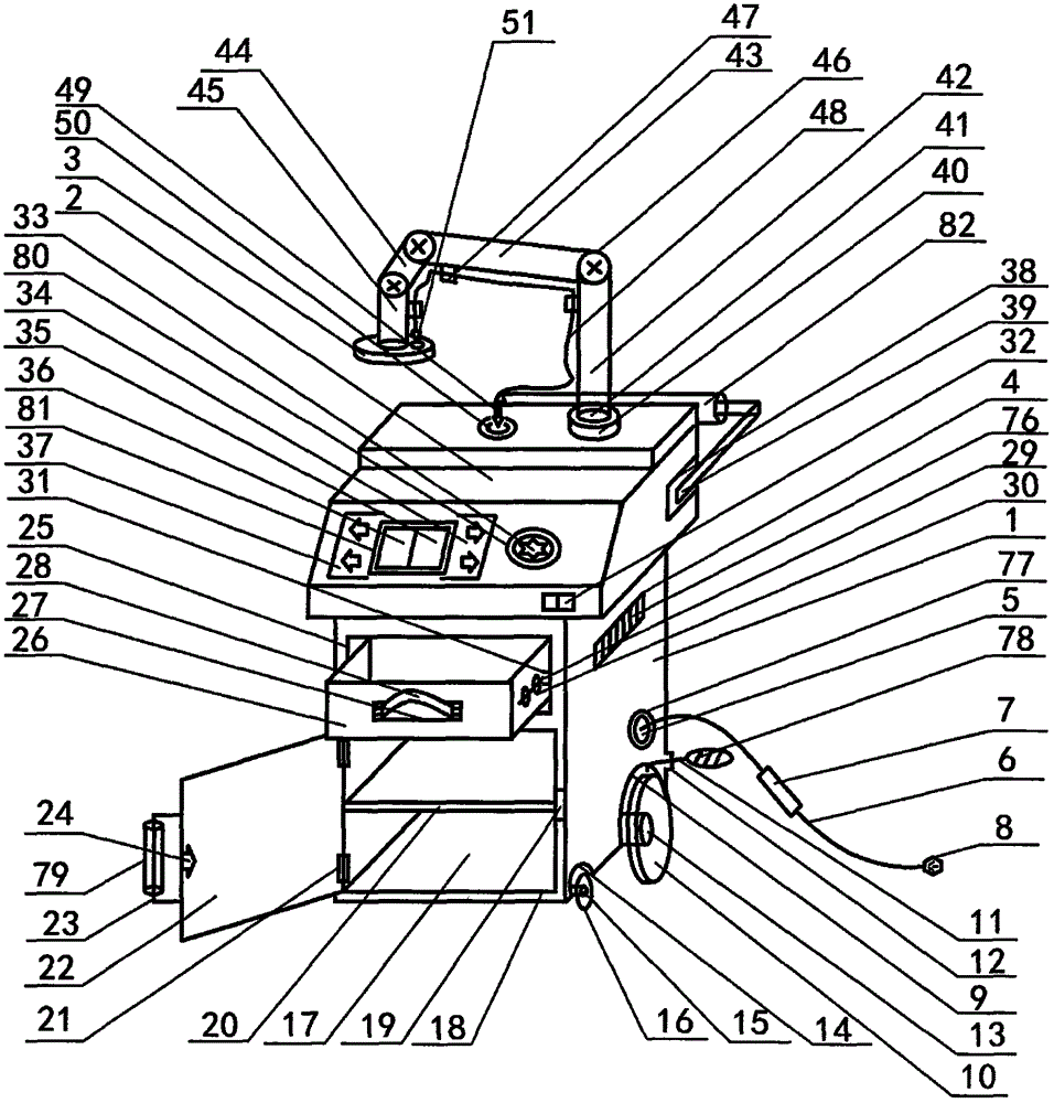 Microwave therapy apparatus for obstetrics and gynecology department