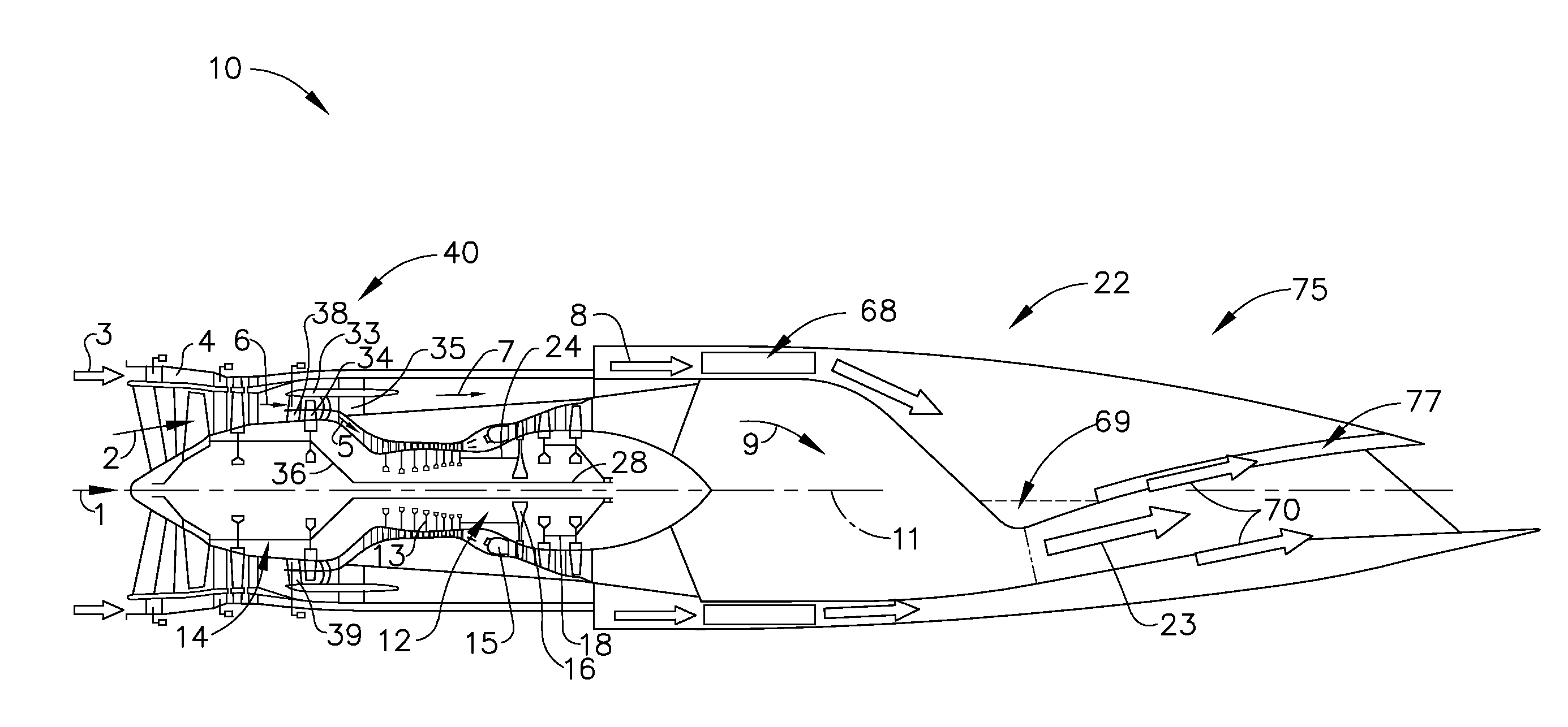 Method of operating a convertible fan engine