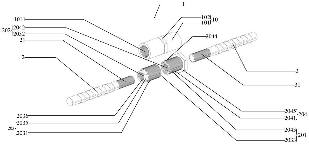 Connecting device and construction method