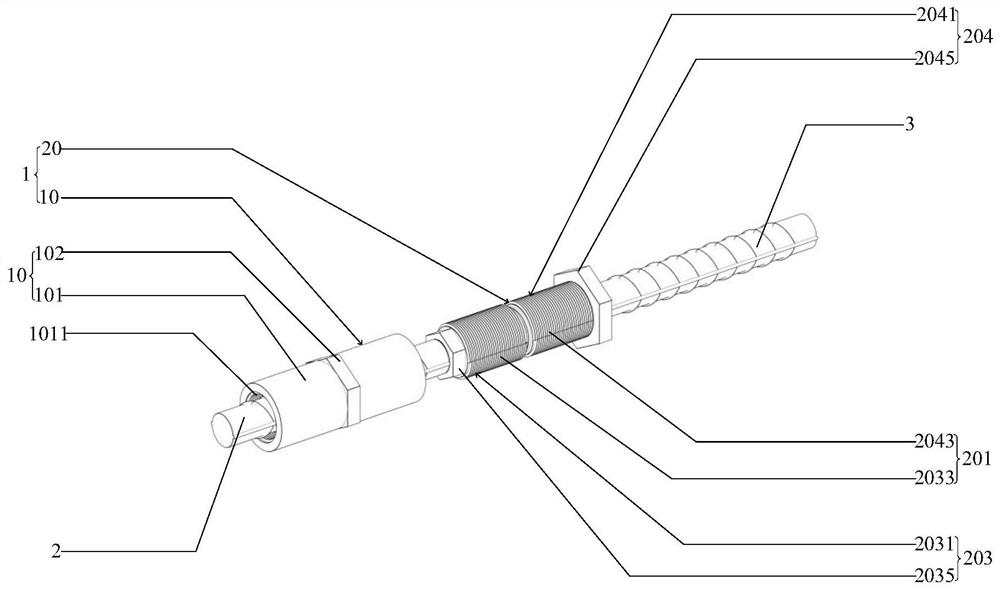 Connecting device and construction method