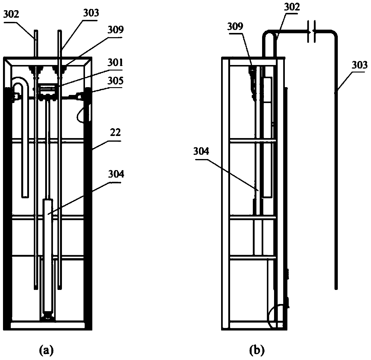 Stacker, automated three-dimensional warehouse and method of entering and leaving the automated three-dimensional warehouse