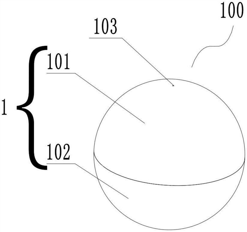 Umbrella-shaped four-electrode wave energy collection friction nanometer generator