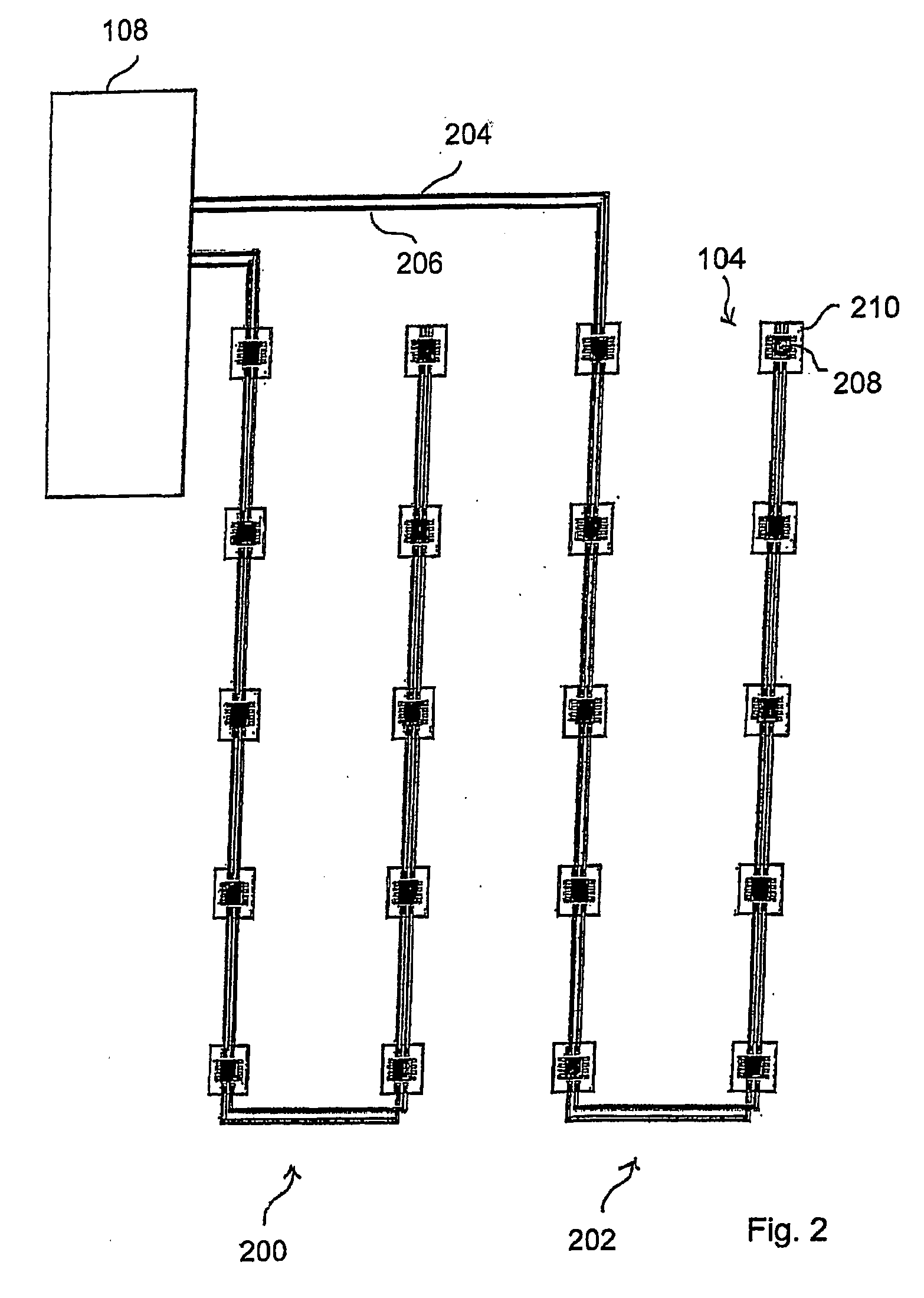 System and method for registering the temperature of a person