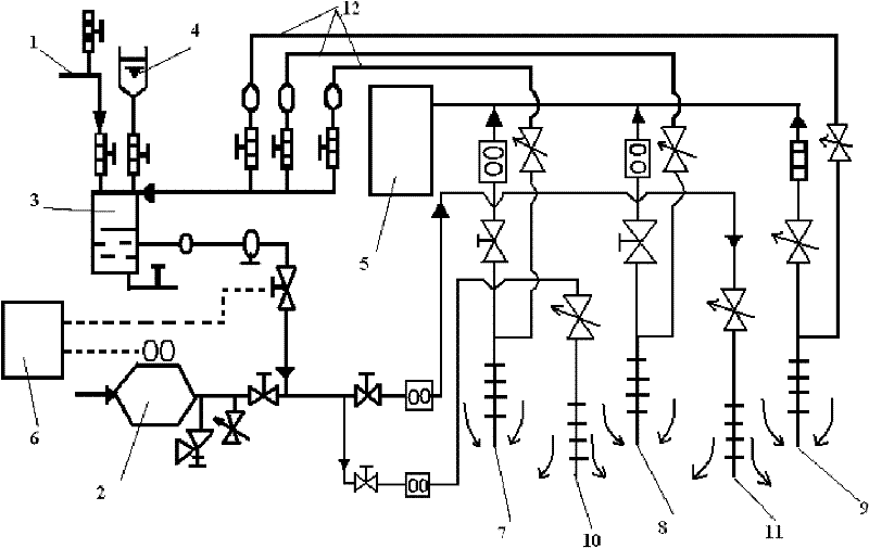 Reinjecting twin-well pneumatic shatter auxiliary restoration system and method of underground oil pollution