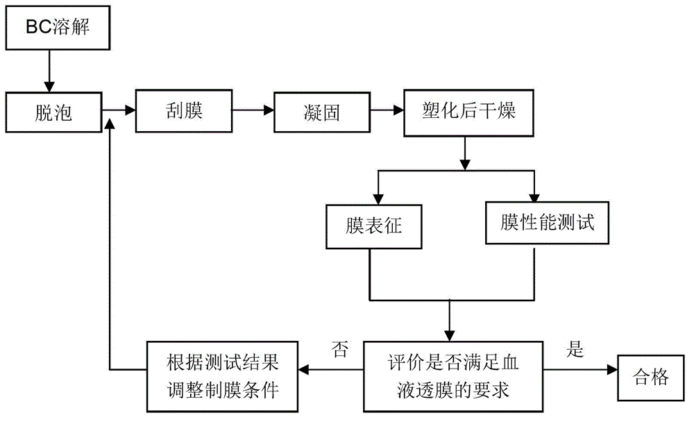 Bacteria cellulose hemodialysis membrane