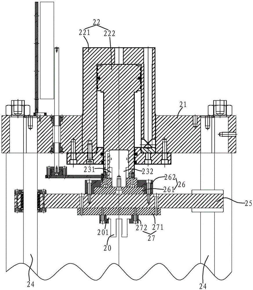 Nd-Fe-B powder molding press