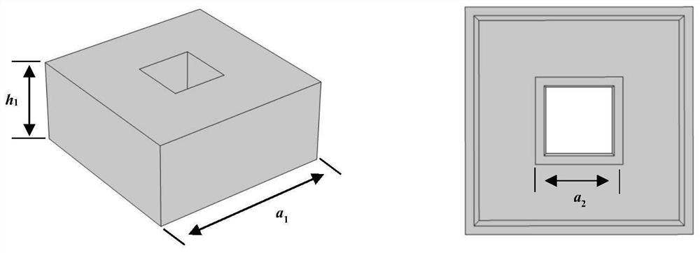 Double-layer magnetic shielding type rectangular eddy current sensor