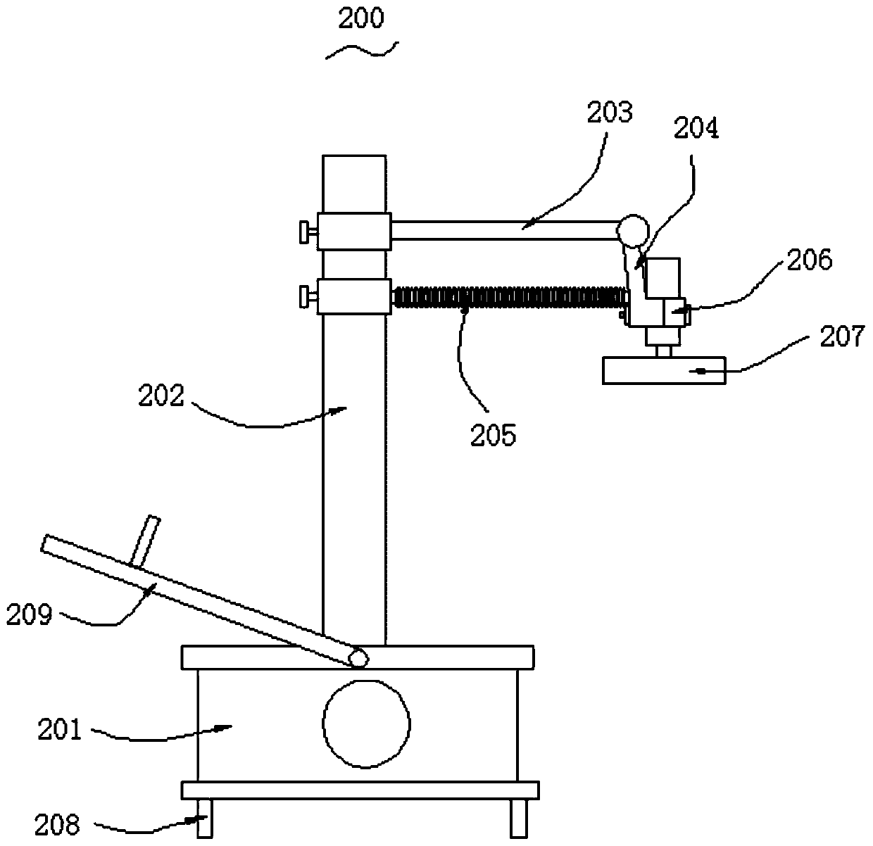 Narrow and small space casting grinding device