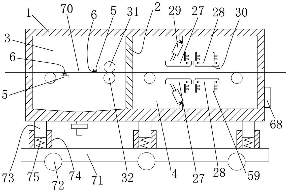 Drying device for cloth processing