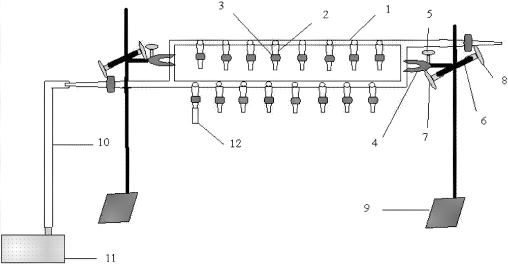 Method for testing greenhouse gas emission of indoor culture soil