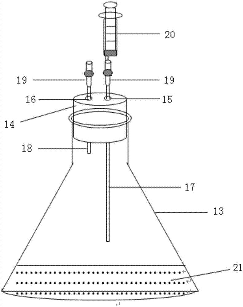 Method for testing greenhouse gas emission of indoor culture soil