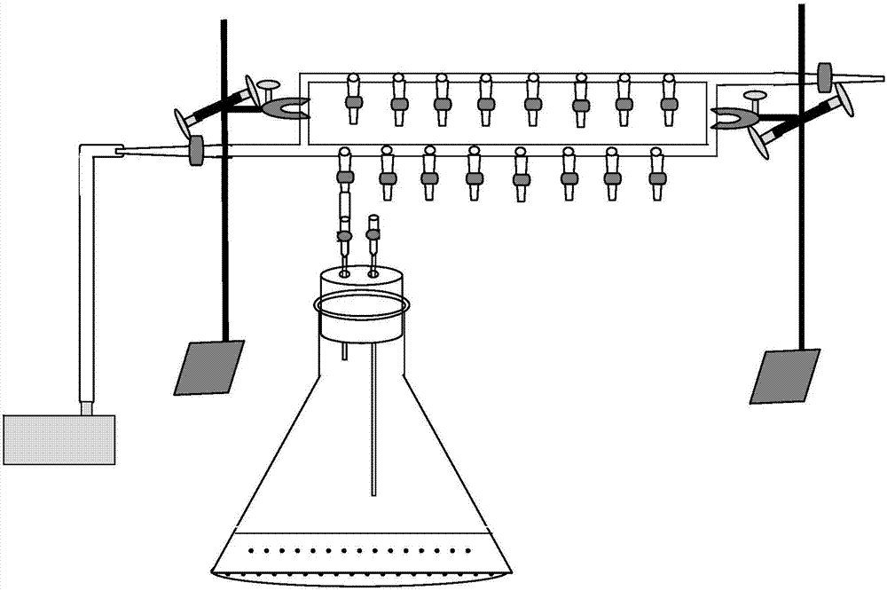 Method for testing greenhouse gas emission of indoor culture soil