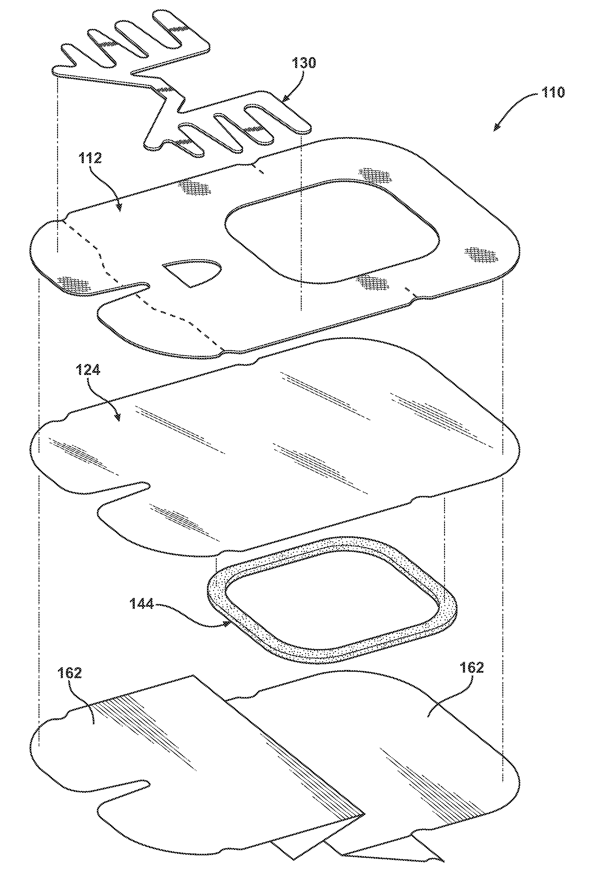 Window dressing having integral anchor