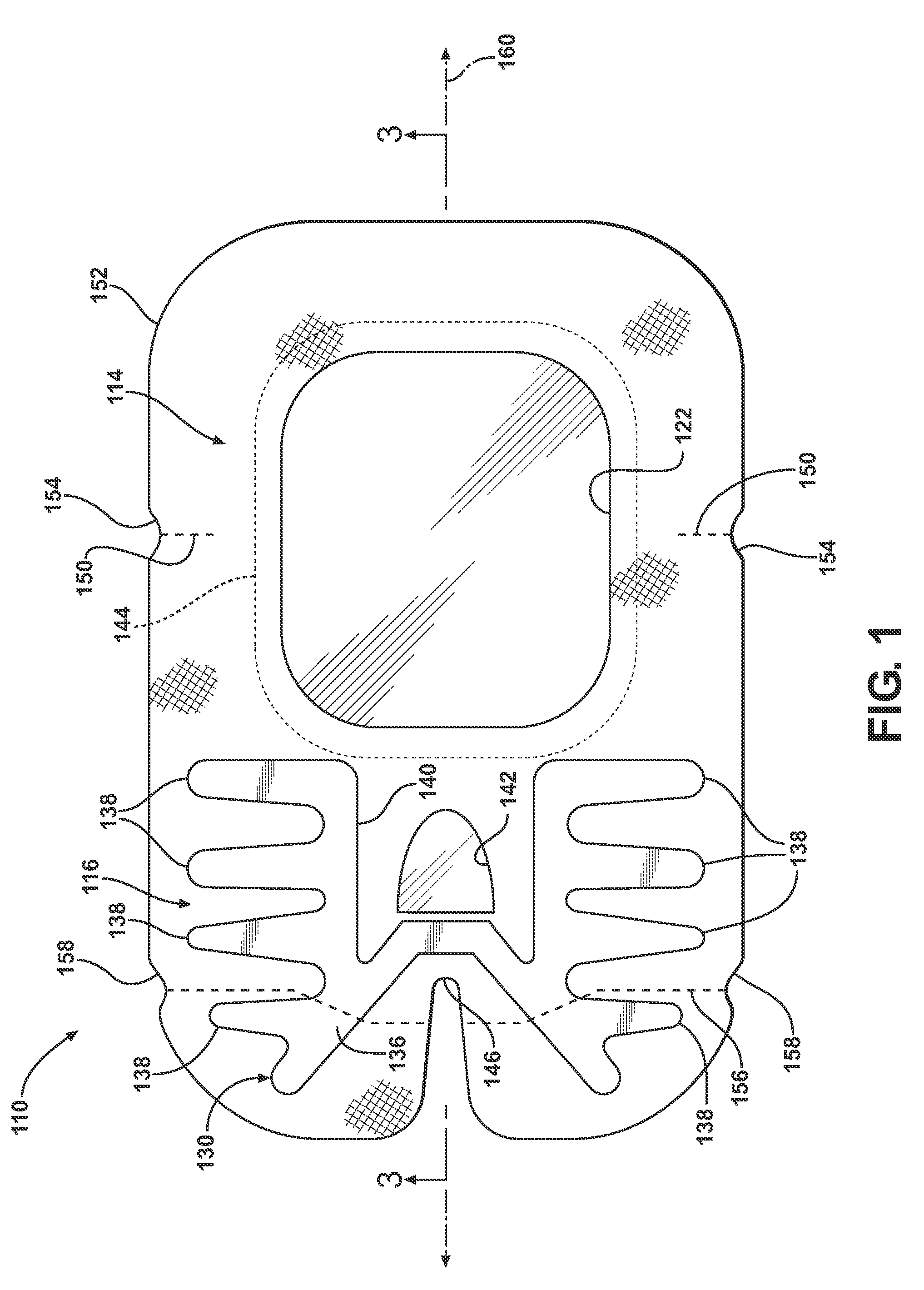 Window dressing having integral anchor