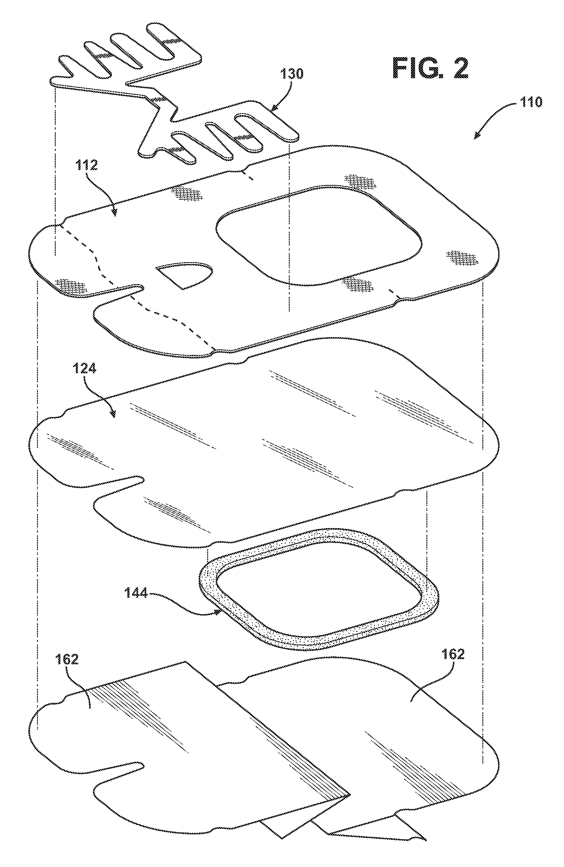 Window dressing having integral anchor