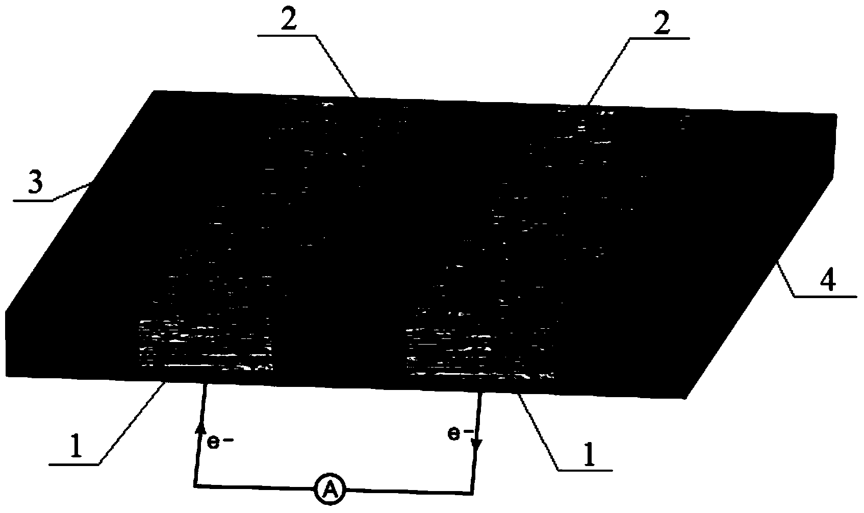 Micro membrane-free fuel cell with three-dimensional porous carbon electrode and preparation method thereof