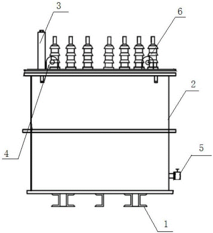 Dynamical simulator for abnormal structure change fault of transformer