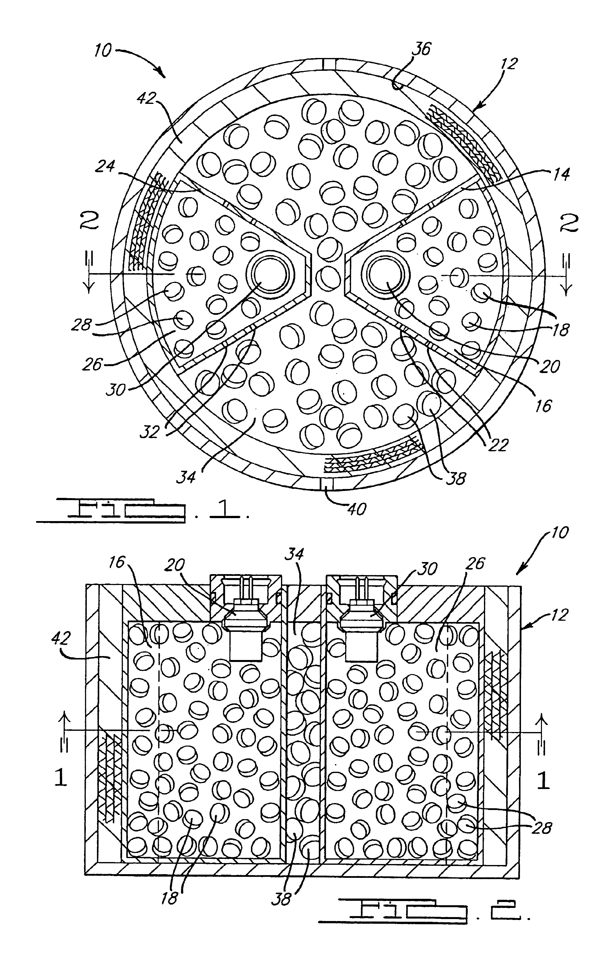 Multiple chamber dual stage inflator