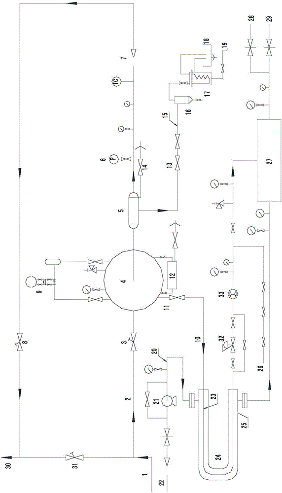 Oil field steam injection boiler steam dryness increasing device