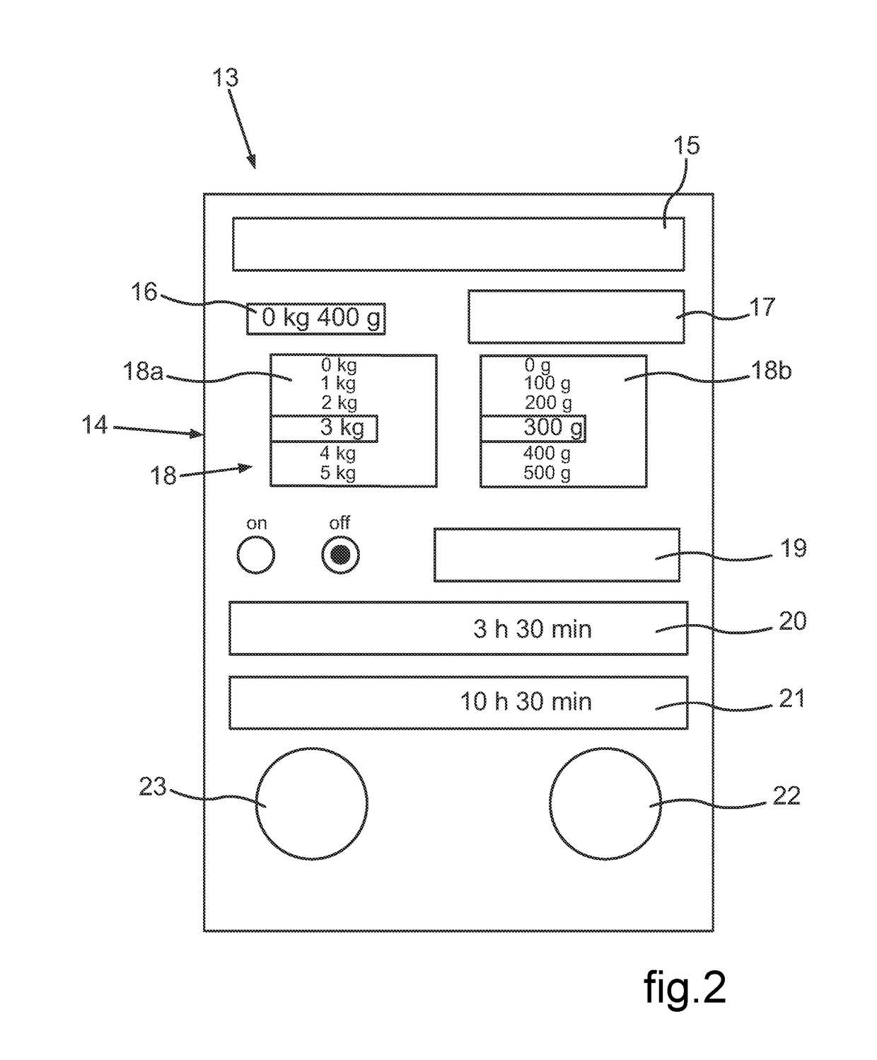 Household cooling appliance comprising an ice maker unit and a display unit for displaying the weight of ice made