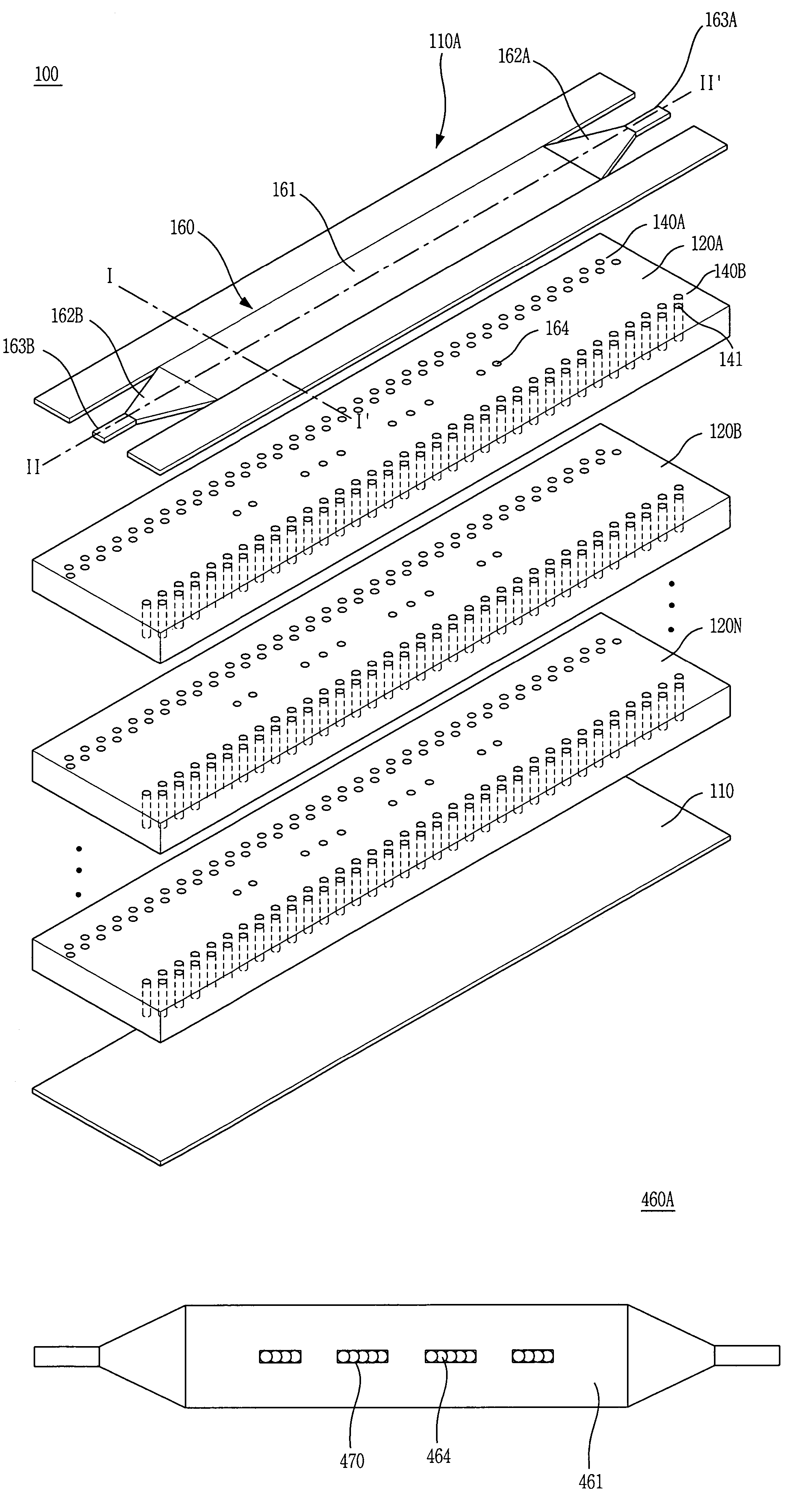 Multilayer waveguide filter employing via metals