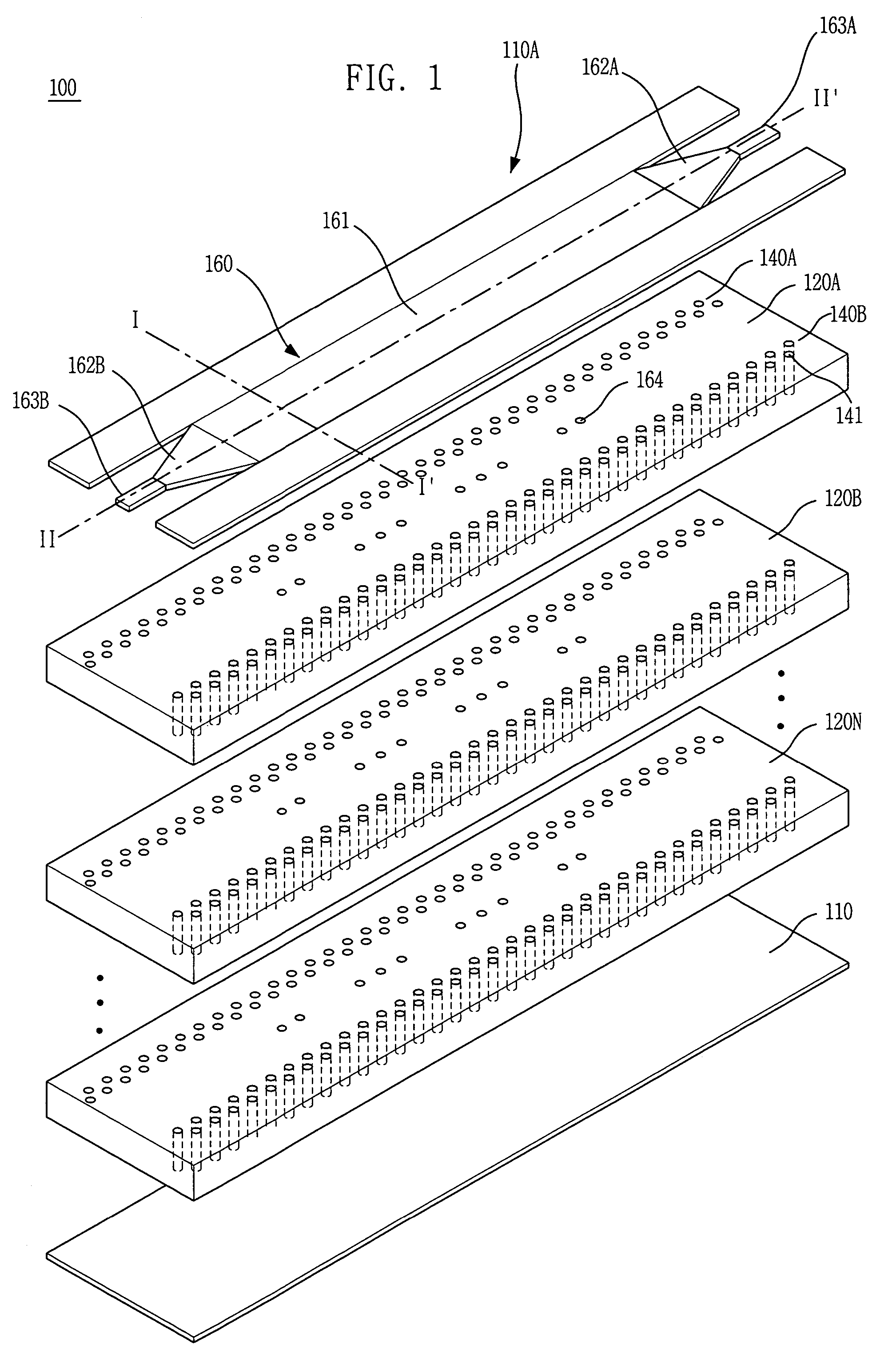 Multilayer waveguide filter employing via metals