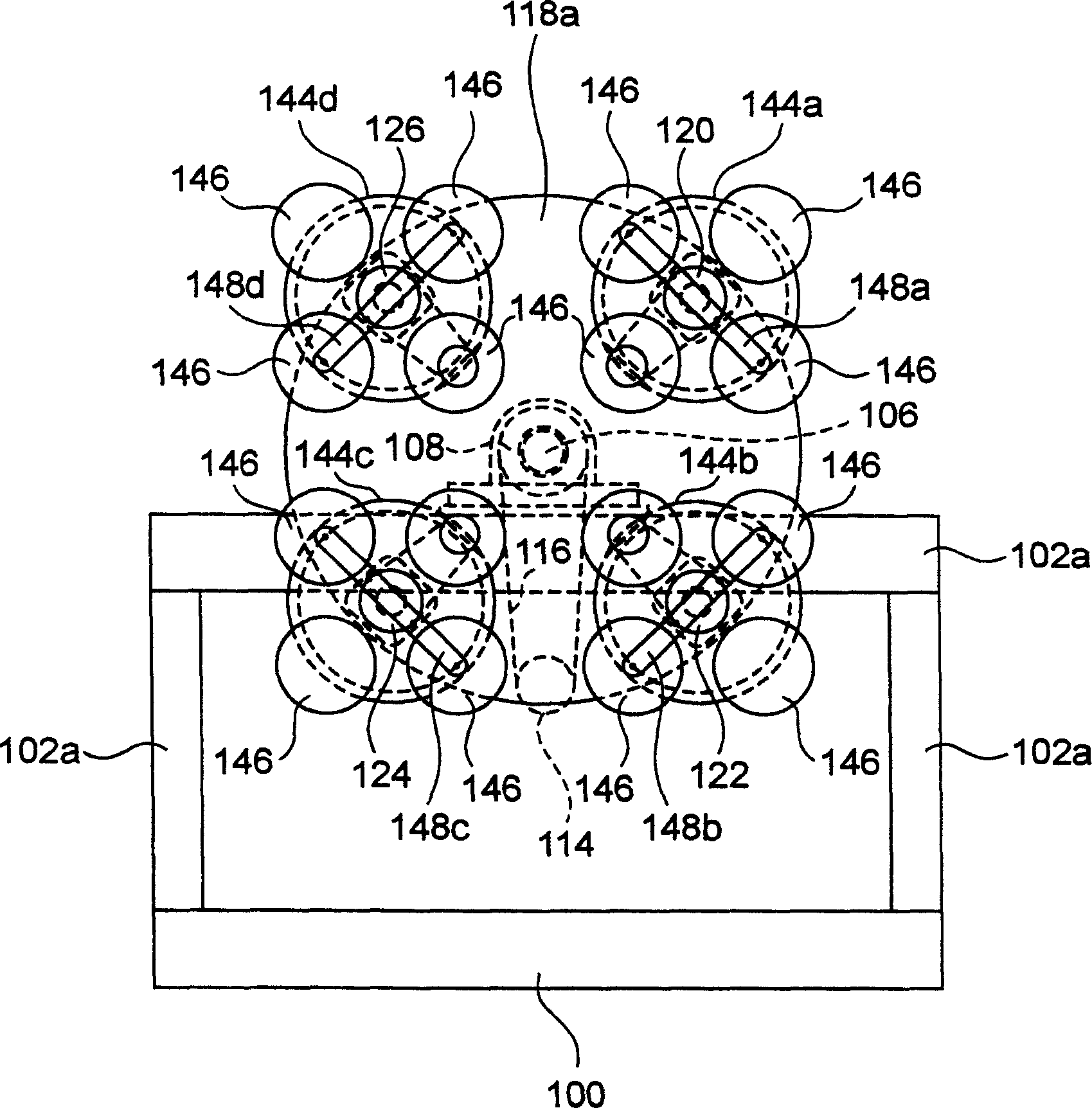 Multi-shaft rotary creel, sample warper and warping method