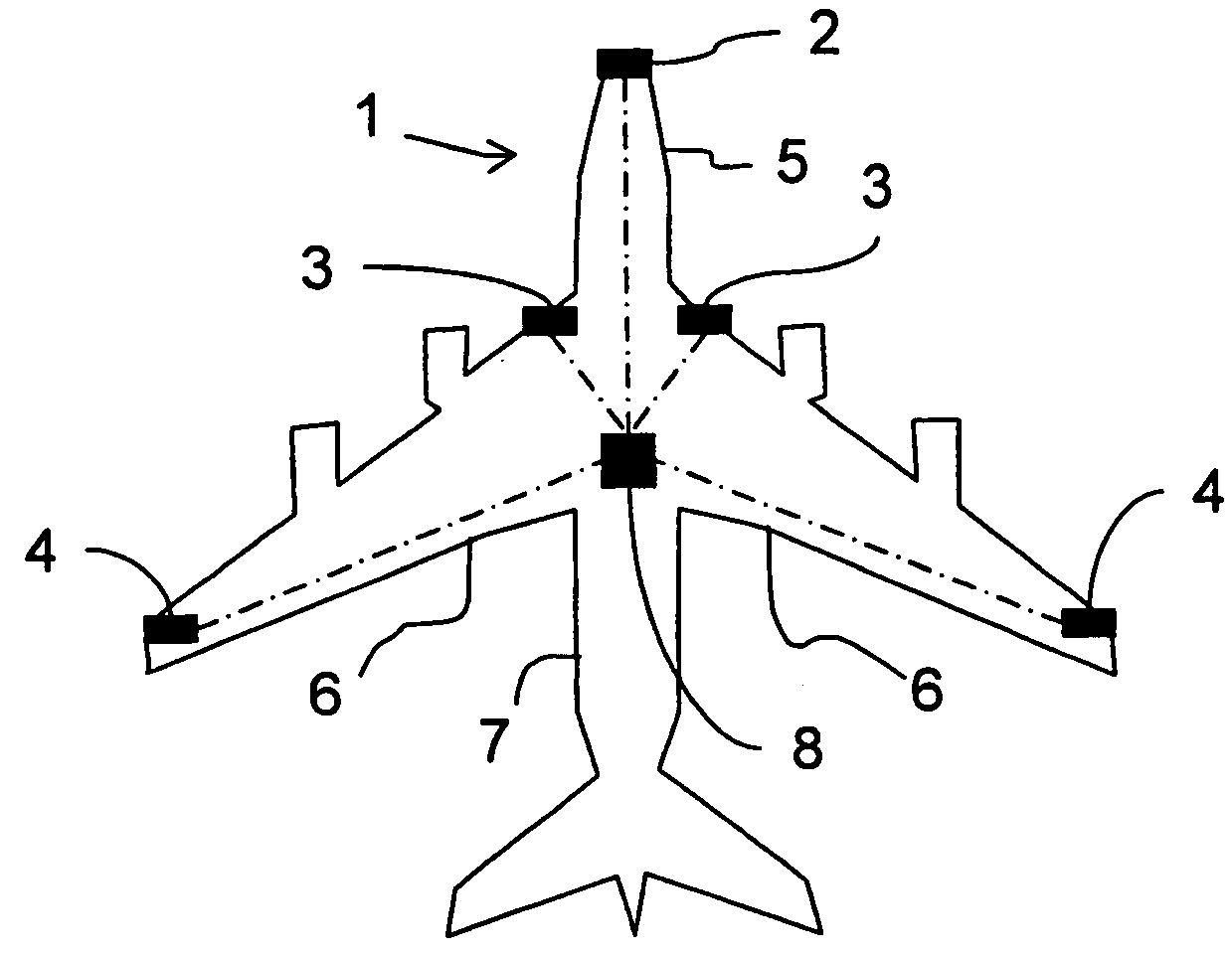 Obstacle detection system notably for an anticollision system