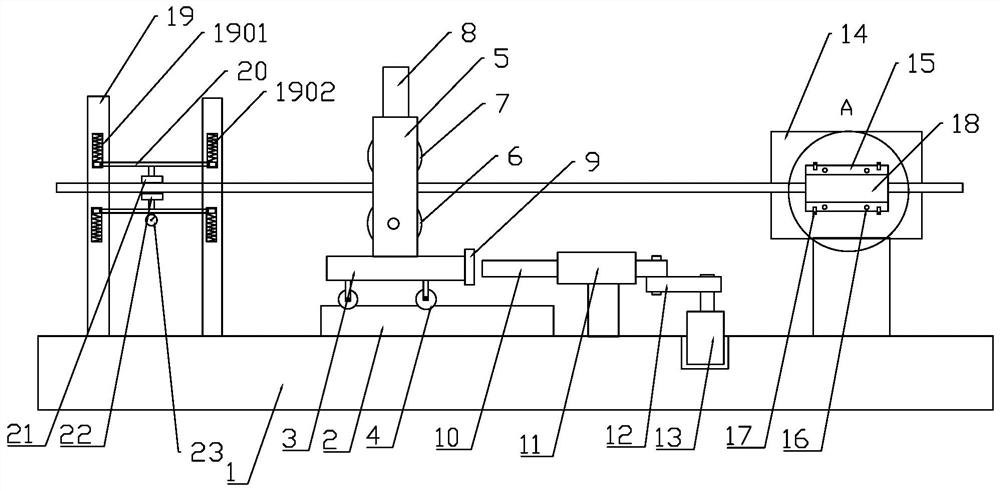 Wire drawing device for screw production