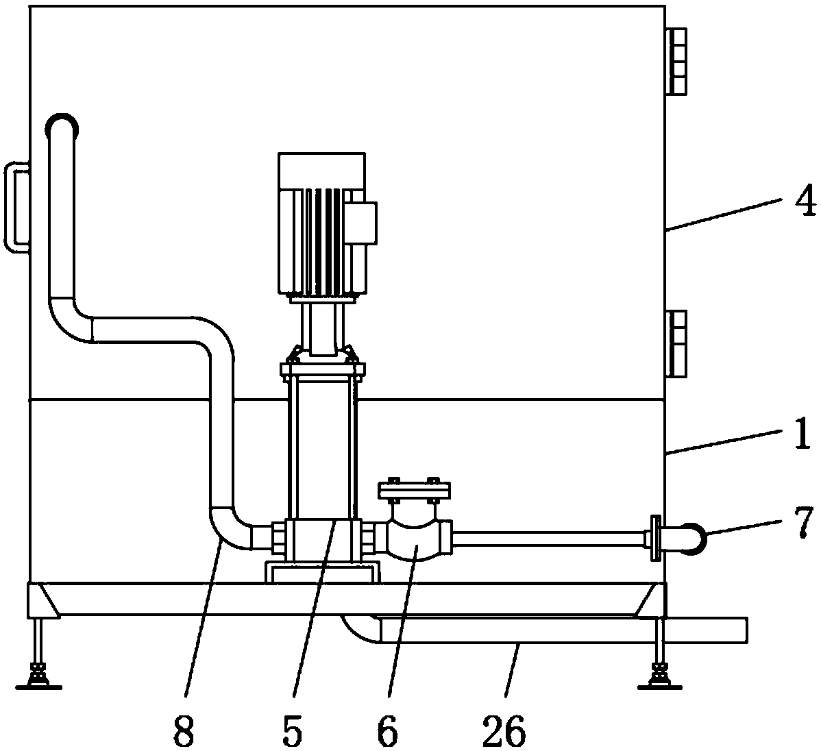 Metal part rotating wheel cleaning device of fire-fighting electrical equipment