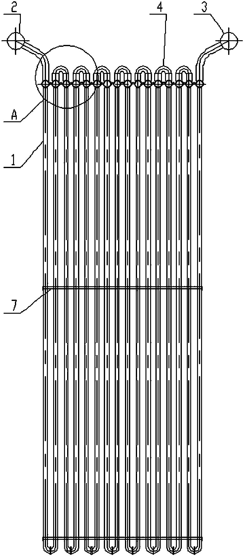 A u-tube superheater