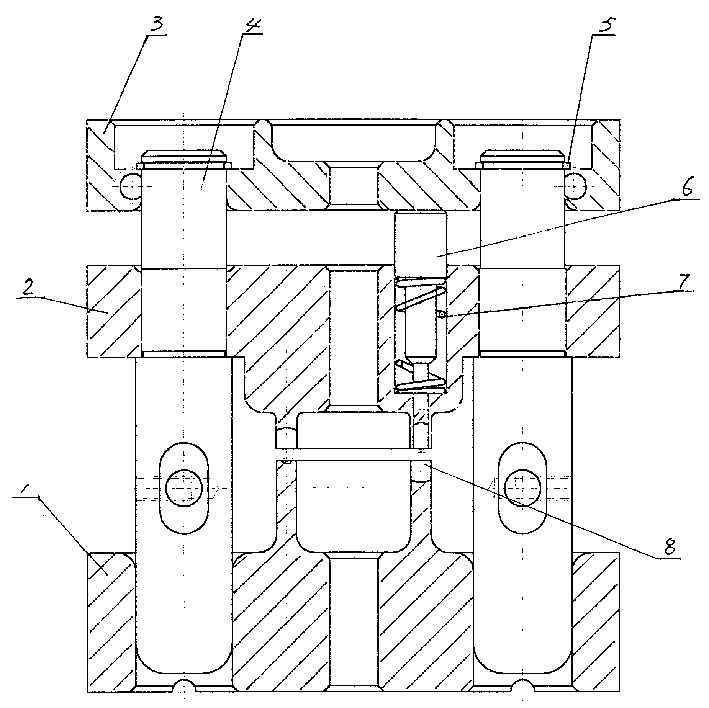 Rivetting die for bearing