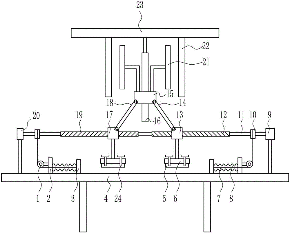 Movable hardware plate surface polishing device