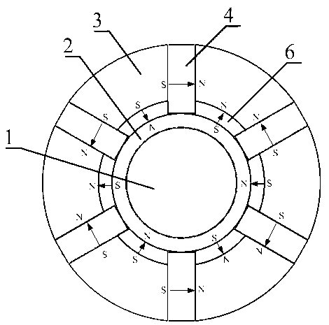 Composite permanent-magnet rotor for permanent-magnet motor and manufacturing method thereof